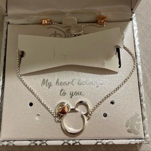 Mickey Head with Heart Bracelet